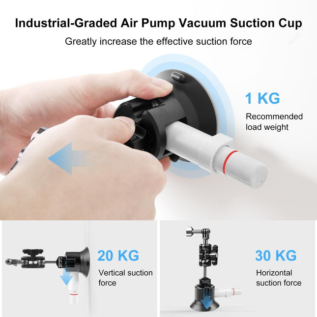 Aluminum Alloy 3 Car Suction Cup Mount