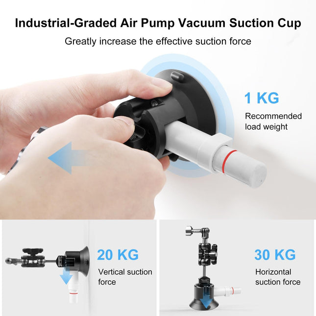 Aluminum Magic Arm With Suction Cup Mount