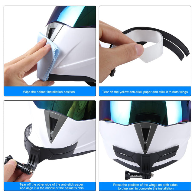 Motorcycle Helmet Chin Mount For Bending Action Camera