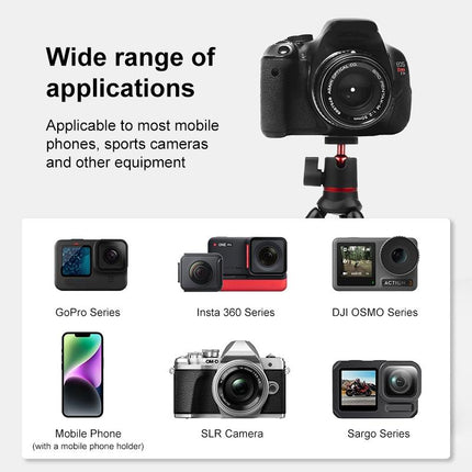 Flexible Mini Octopus Tripod With Remote For Slr Gopro Cellphone