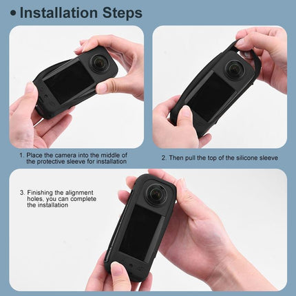 Protective Cover With Hand Strap For Insta360 X3