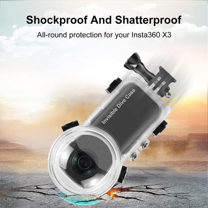 Waterproof Dive Case For Insta360 X3 - 50M Depth