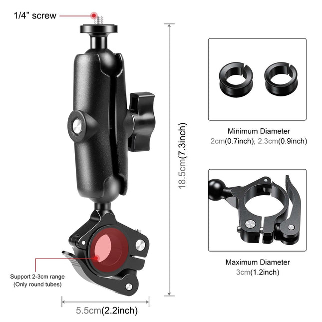 Quick Release Handlebar Mount For Action Cameras