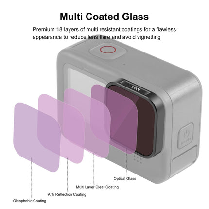 Compatible With Hero12 / 11 / 10 / 9 Gopro Action Camera Lens Filter