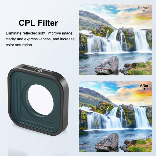 Gopro Hero Action Camera Lens Filter For Models 9-12