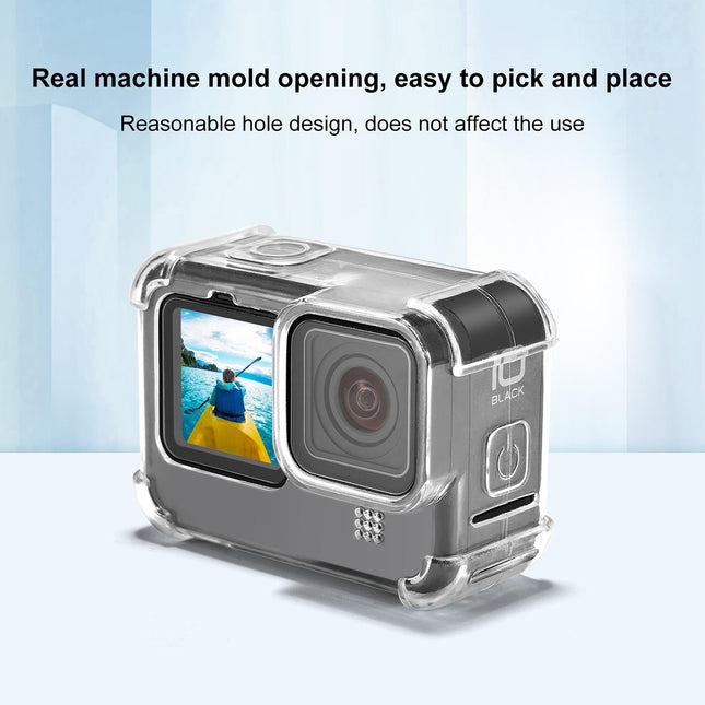 Tpu Case With Lens Cap And Neck Strap For Gopro Hero 9 / 10 / 11 / 12