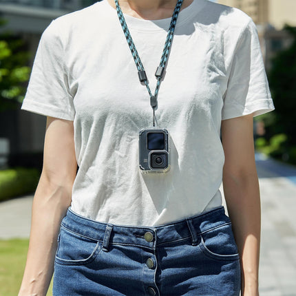 Tpu Case With Lens Cap And Neck Strap For Gopro Hero 9 / 10 / 11 / 12