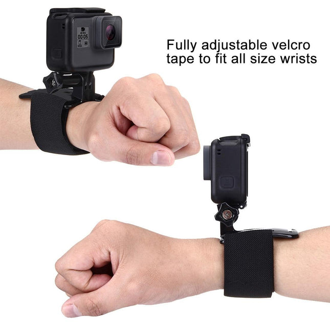 Universal Adjustable Action Camera Mount - Strap Length 28.5Cm