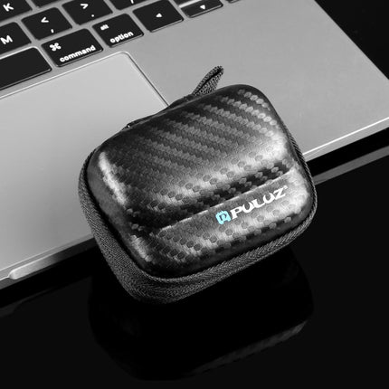 Portable Carbon Fiber Eva Storage Bag For Insta360 Go 3 / 3S Mini Body - Black