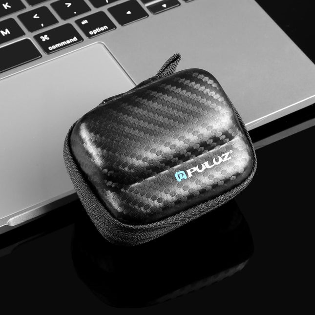 Portable Carbon Fiber Eva Storage Bag For Insta360 Go 3 / 3S Mini Body - Black