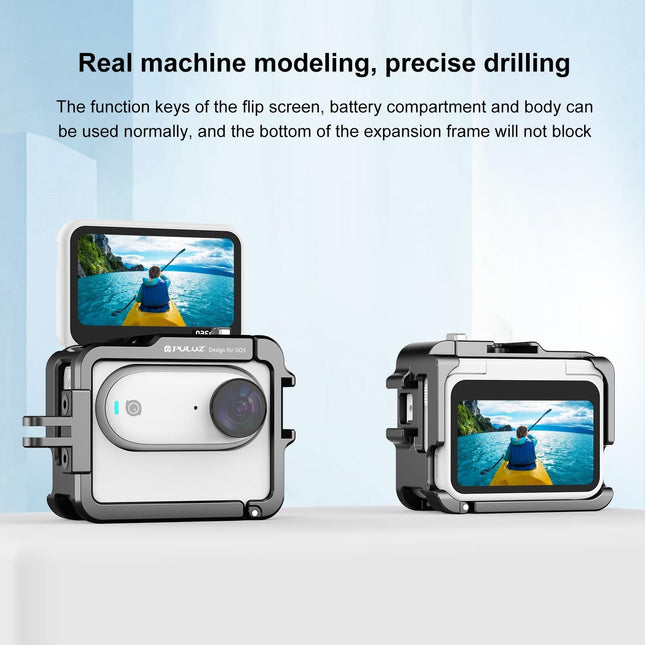 Aluminum Alloy Protective Frame For Insta360 Go 3 Camera With Battery Case