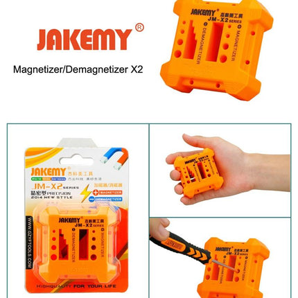 Medium-Sized Jakemy Magnetizer / Demagnetizer With Screwdriver Holes