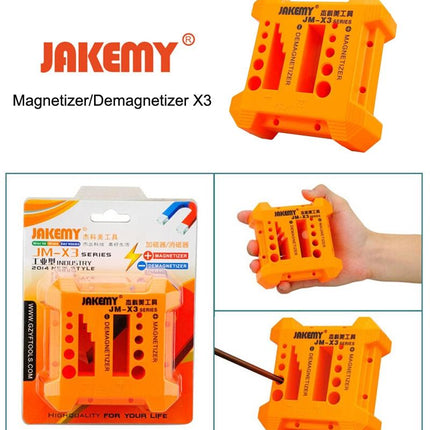 Large Magnetizer / Demagnetizer With Screwdriver Holes