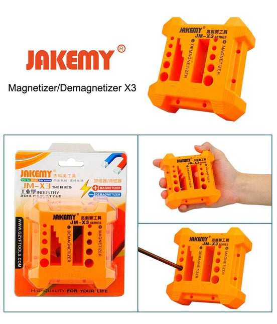Large Magnetizer / Demagnetizer With Screwdriver Holes