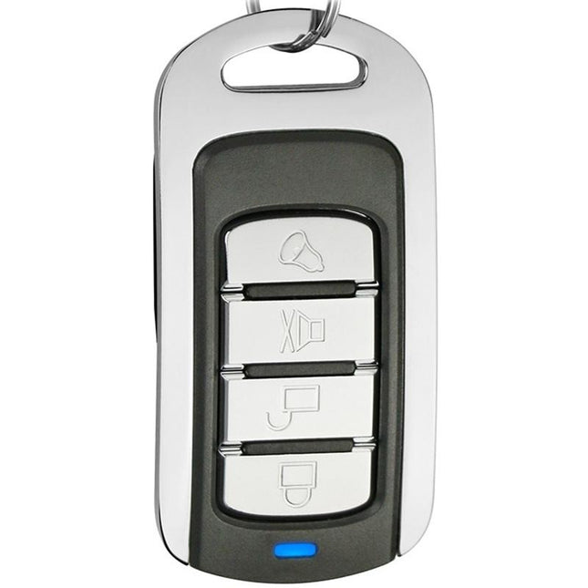 4-Button Metal Remote For Car Garage Door - 433Mhz