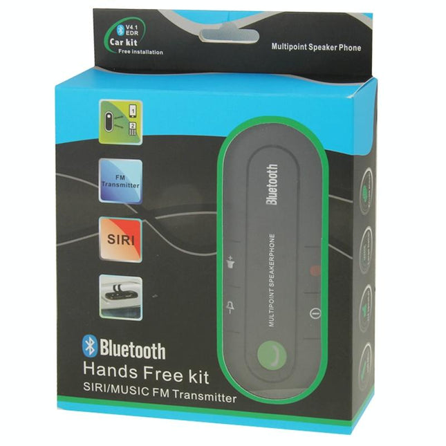 Hands-Free Bluetooth V4.1 Transmitter With Siri / Music - Black