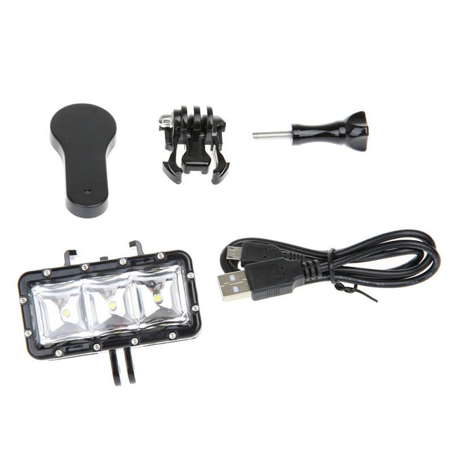 Waterproof Action Camera Light For Gopro Hero12 - 30M 300Lm