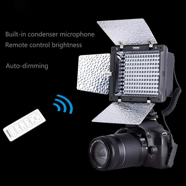 Yn-160 Ii Led Video Light With Remote For Canon Nikon Dslr - Luminance Control