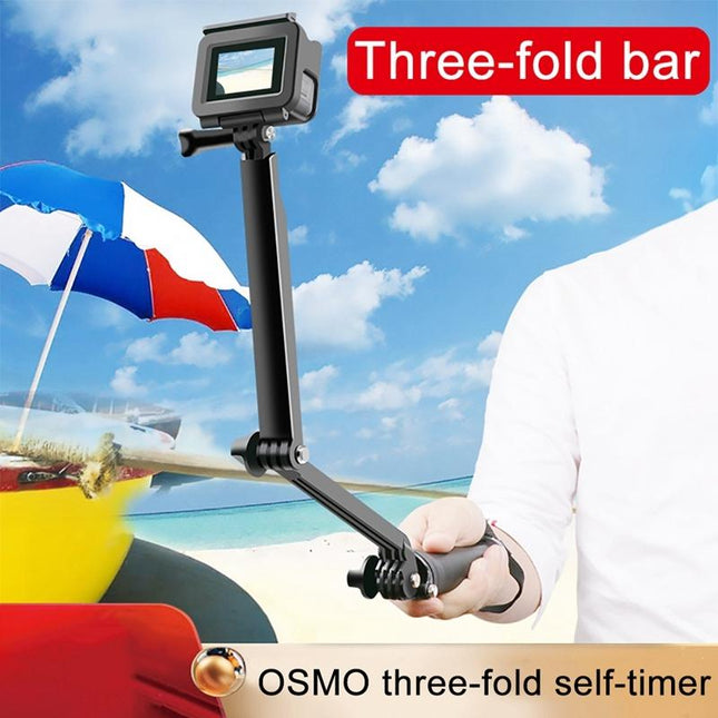 3-In-1 Monopod Tripod Selfie Stick For Gopro Hero12 - Portable And Versatile