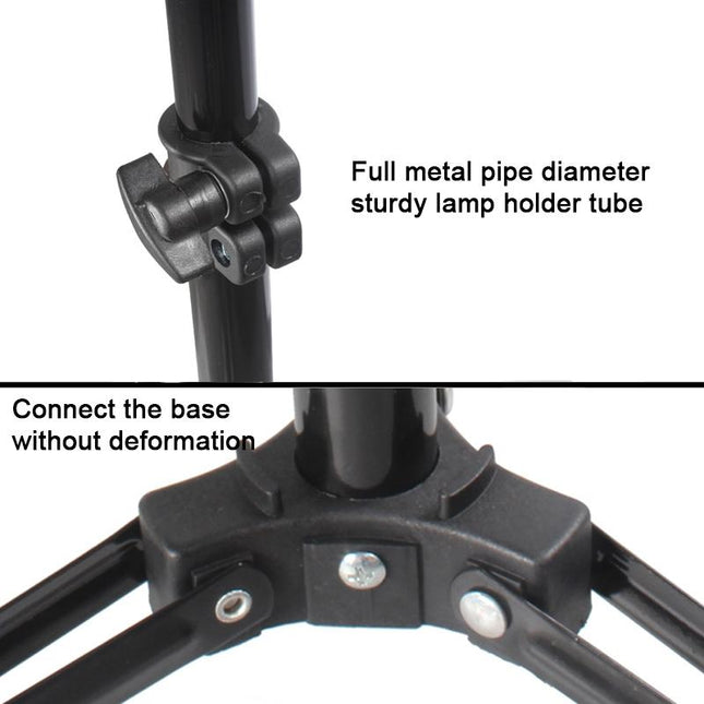 Professional Aluminum Lighting Stand For Studio Flash - 68-200Cm Height Black