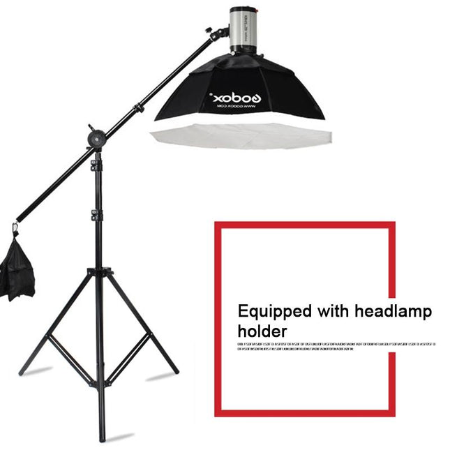 Professional Aluminum Lighting Stand For Studio Flash - 68-200Cm Height Black