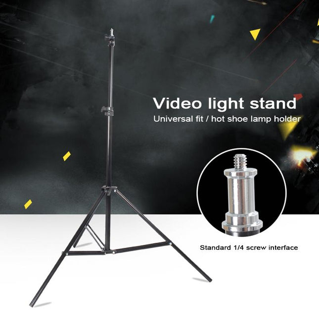 Professional Aluminum Lighting Stand For Studio Flash - 68-200Cm Height Black