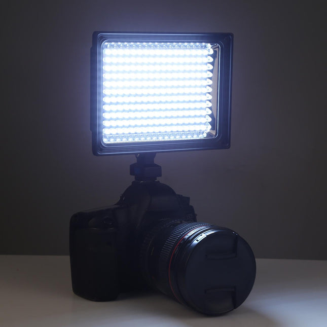 187 Led Video Light With Battery Soft Sheets And Yellow Filter For Camera / Camcorder