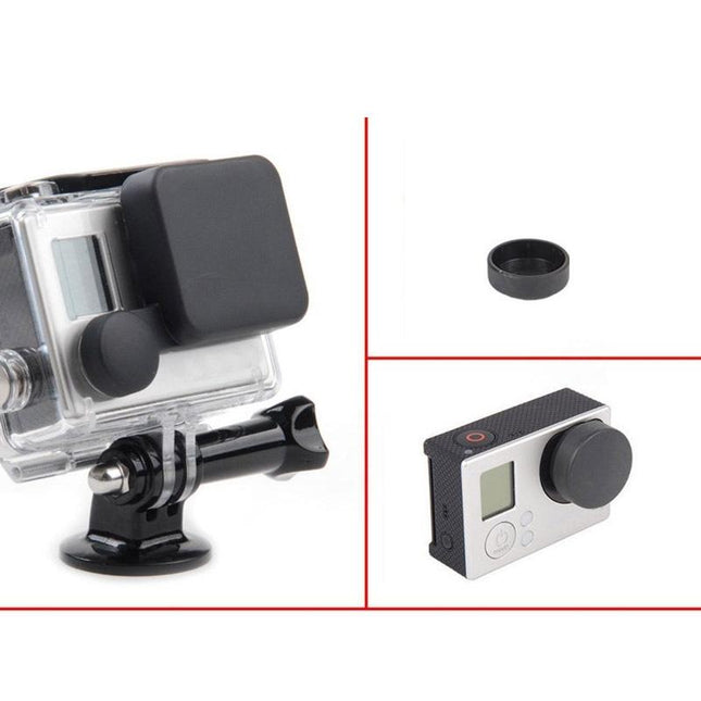 Sport Camera Lens Cap And Housing Cover Set