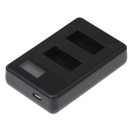 Lcd Screen Dual Battery Charger For Gopro Hero3 With Charging Capacity Display