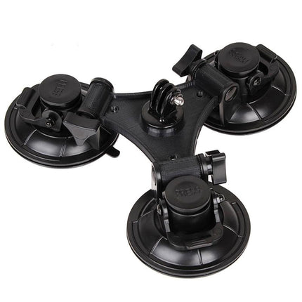 Triangle Suction Cup Mount For Action Cameras With Screwdriver