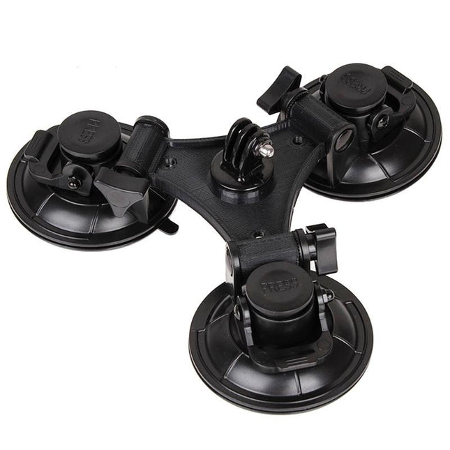 Triangle Suction Cup Mount For Action Cameras With Screwdriver