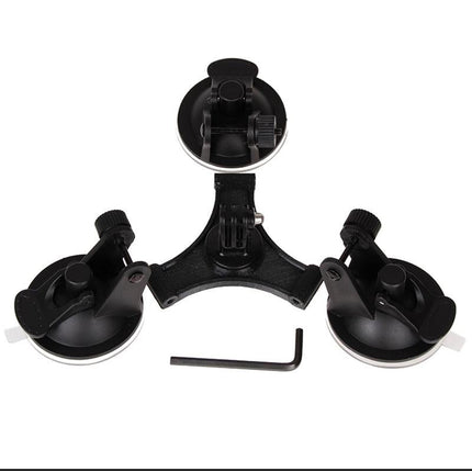 Triangle Suction Cup Mount For Gopro With Hex Screwdriver