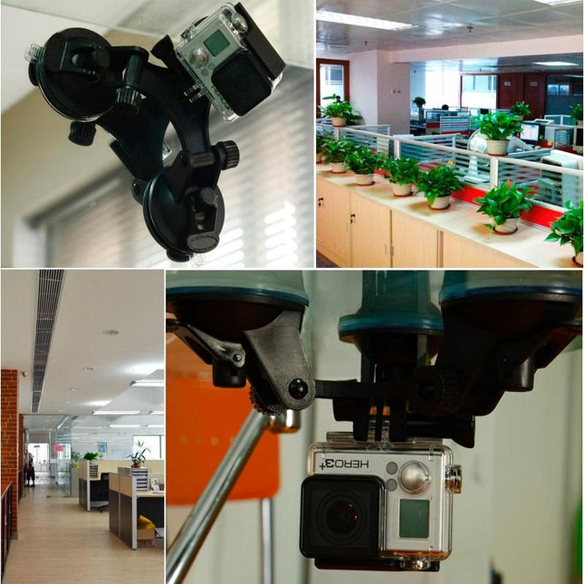 Triangle Suction Cup Mount For Gopro With Hex Screwdriver