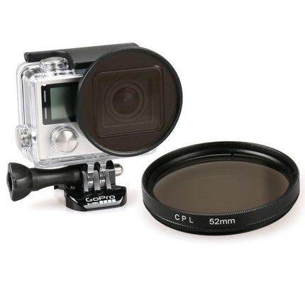 52Mm Round Filter For Gopro Hero 4 / 3 And Xiaoyi Sport Cameras