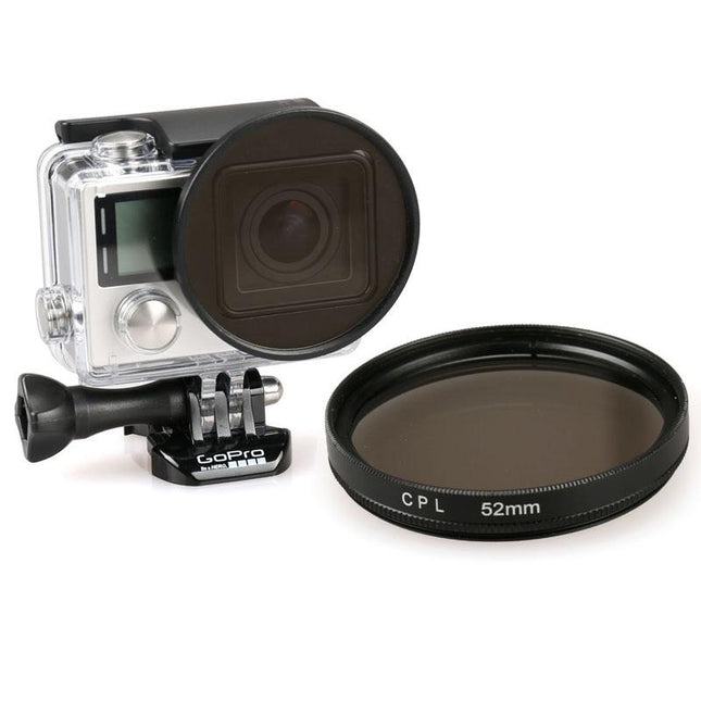 52Mm Round Filter For Gopro Hero 4 / 3 And Xiaoyi Sport Cameras