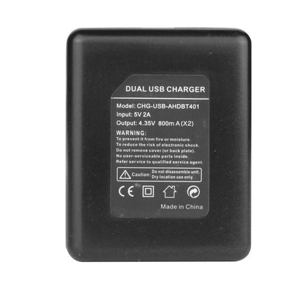 Portable Dual Usb Charger For Gopro Hero4 Batteries