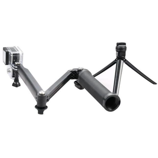 Extendable Monopod Tripod For Action Cameras - 3 Way Multi Function