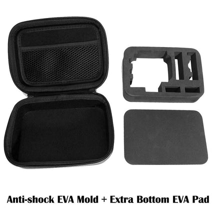 Portable Shockproof Waterproof Travel Case For Action Cameras - Fits Gopro Insta360 Dji - 16Cm X 12Cm X 7Cm