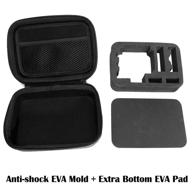 Portable Shockproof Waterproof Travel Case For Action Cameras - Fits Gopro Insta360 Dji - 16Cm X 12Cm X 7Cm