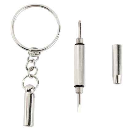 Versatile 3-In-1 Mini Screwdriver Keychain For Watch Phone Camera And Glasses