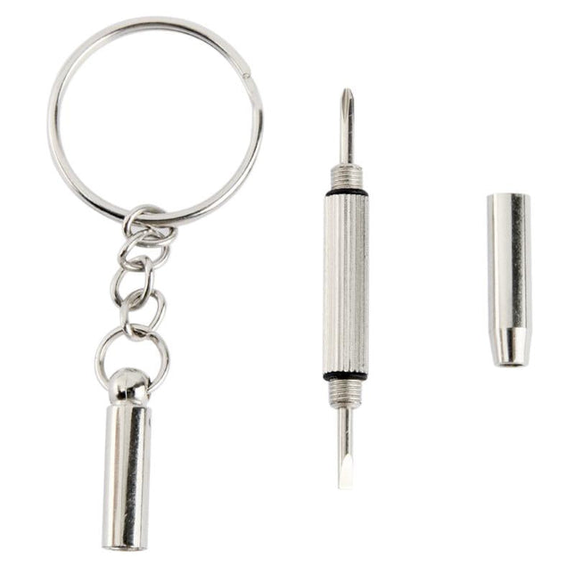 Versatile 3-In-1 Mini Screwdriver Keychain For Watch Phone Camera And Glasses