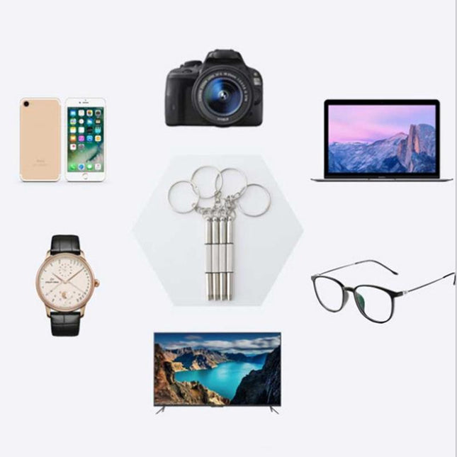 Versatile 3-In-1 Mini Screwdriver Keychain For Watch Phone Camera And Glasses