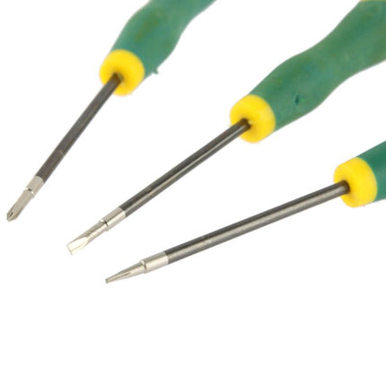 12-Piece Precision Screwdriver Set For Repairing T2-T8 Devices - Green