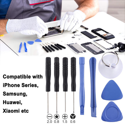 10-Piece Repair Kit With Screwdrivers Teardown Rods Chuck Triangle And Eject Pin