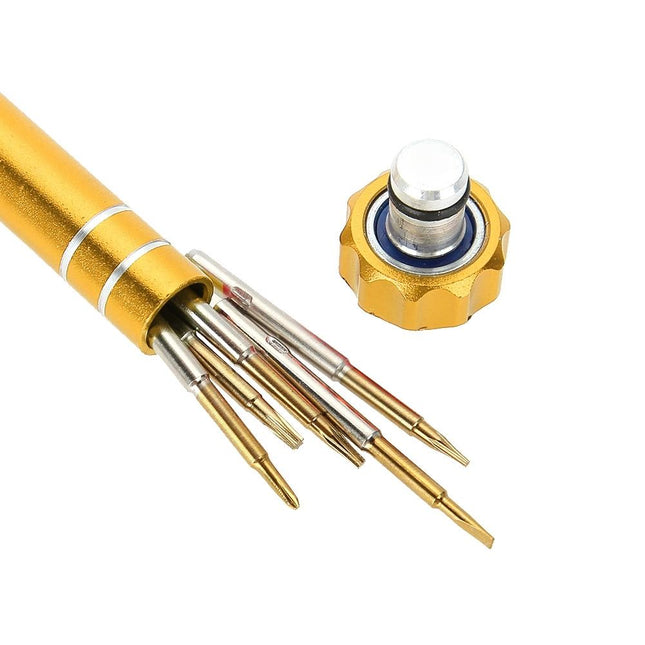 5-In-1 Gold Series Screwdriver Set - T5 T6 1.2 1.5 0.8 Sizes
