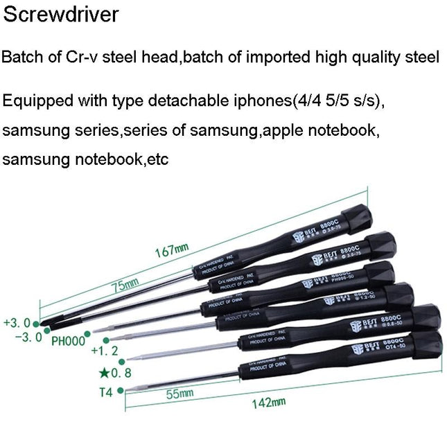 Professional 22-In-1 Repair Tool Set For Mobile And Laptop