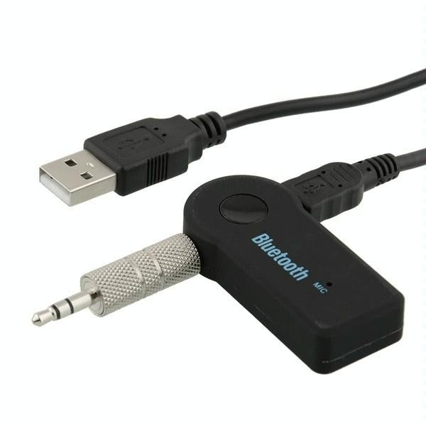 Wireless Car Bluetooth Handsfree Receiver With Mic For Iphone