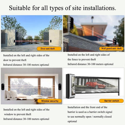 100M Dual Beam Infrared Detector - Black