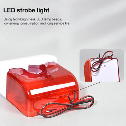 Compact Red Strobe Siren For Security Alarm