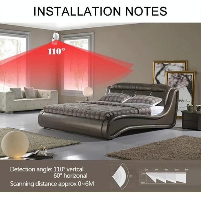 Wireless Wide Angle Pir Motion Sensor Alarm - White